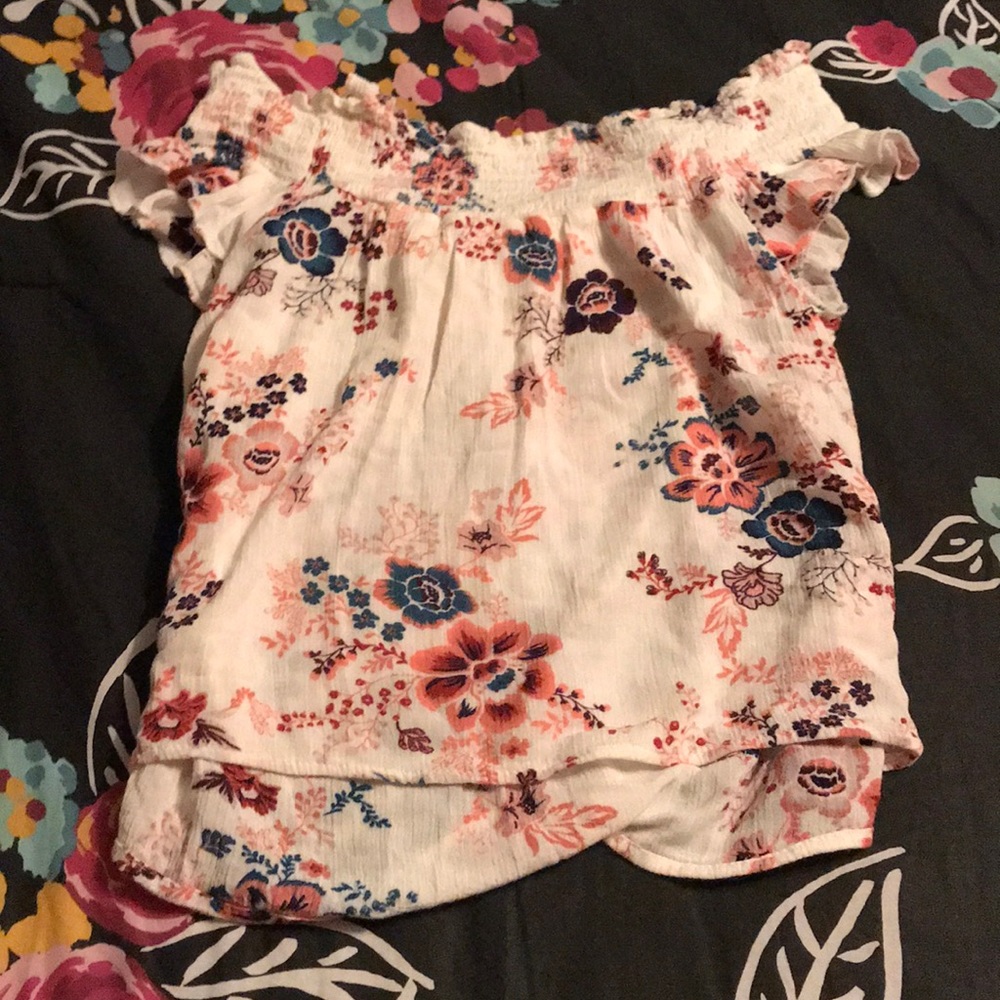 Off the shoulder crop top